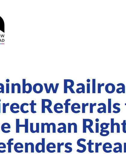 Rainbow Railroad Direct Referrals to the Human Rights...